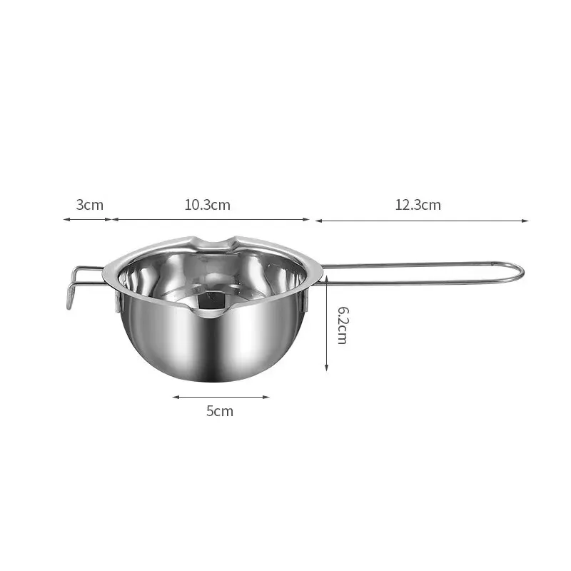 Wholesale Bakeware Wax Candle Candy Melts Chocolate Double Boiler Metal Stainless Steel Chocolate Warmer Melting Bowl - 3