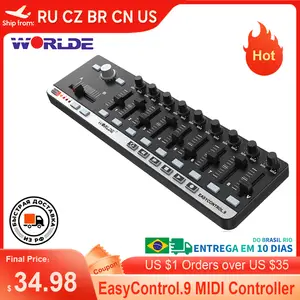 Worlde EasyControl.9 Professional MIDI Controller 9 Slim-Line Sound Control  Q1O4