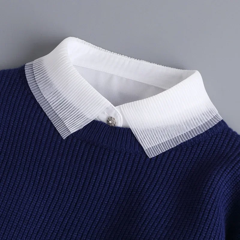 Men shirts fake collar Hollow Lace Doll Fake Collar Blouse Sweater Detachable Shirt Collar False Lapel Women Half Shirt Top Collars Decor