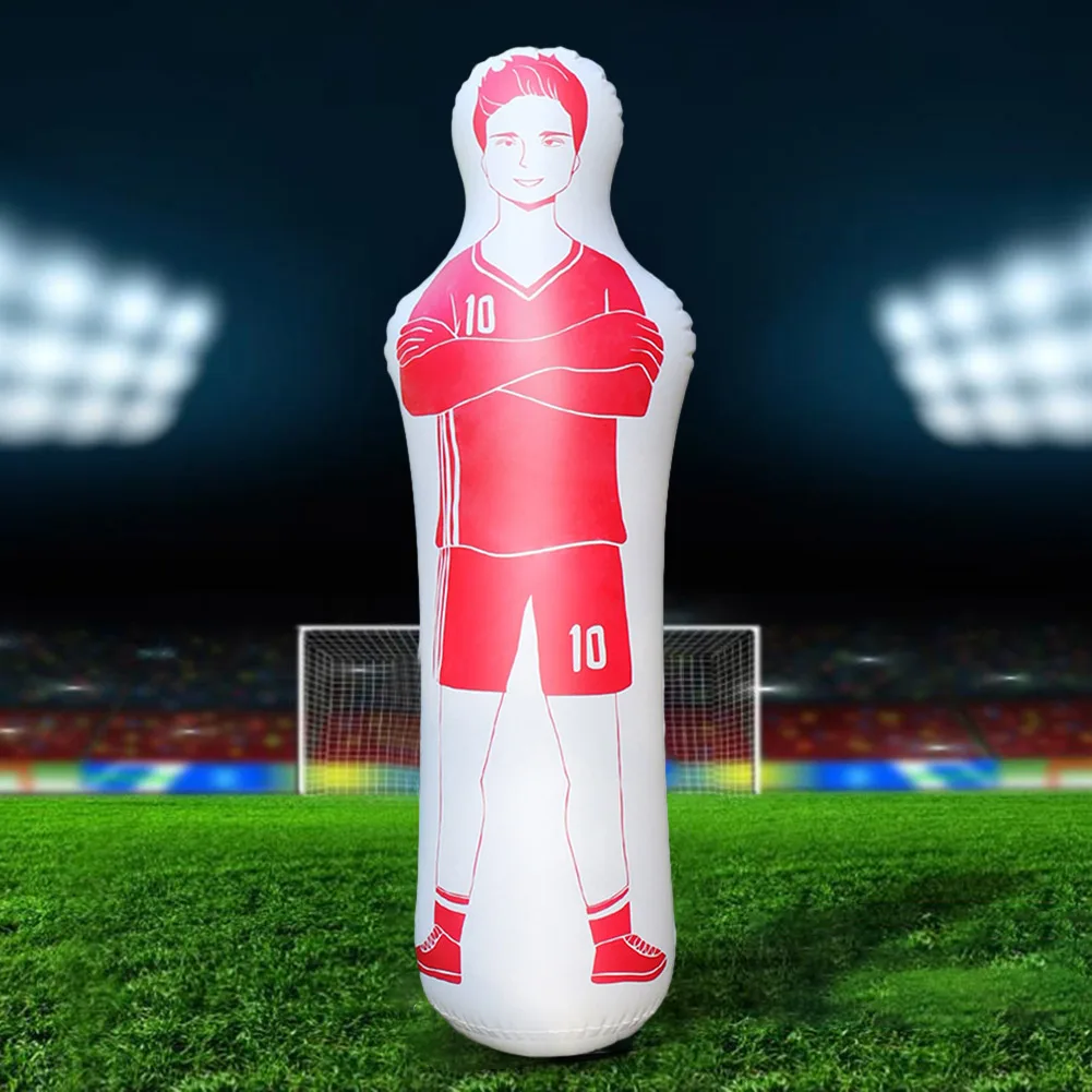축구 더미 수비수 훈련 마네킹 풍선형 펀칭백 축구 연습 텀블러 가정용 운동기구 (어린이 및 성인용)