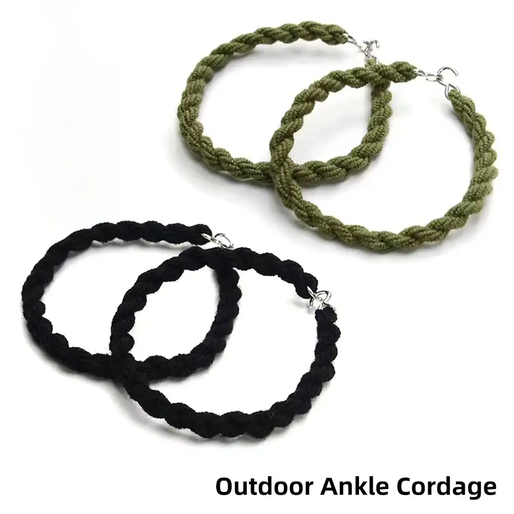 2Pcs Outdoor Multifunctional Tactical Leggings Elastic Rope Trouser Leg Strap Riding Boot Rubber Band Camping Hiking