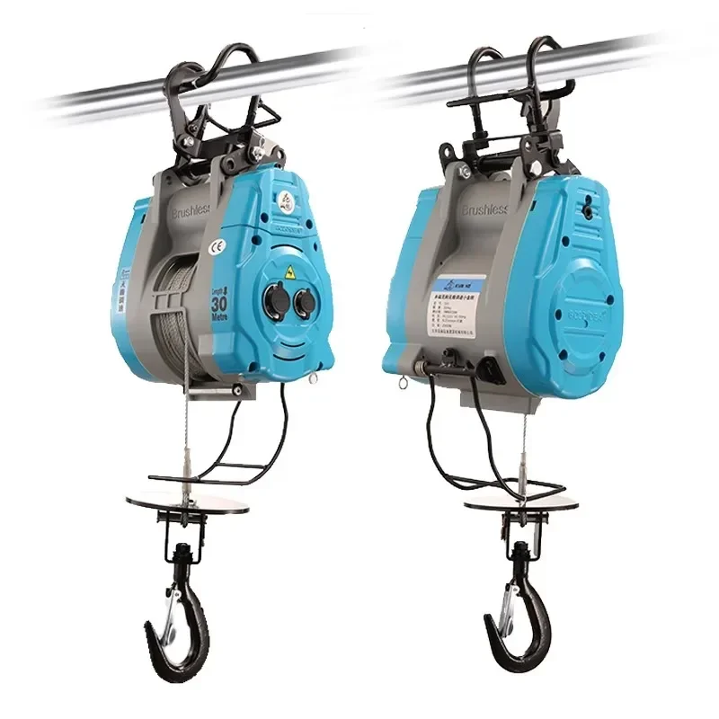 500kg/30m The 4th Generation Regulation Brushless Variable Frequency Electric Hoist 220V Suspension Lifting Household Crane