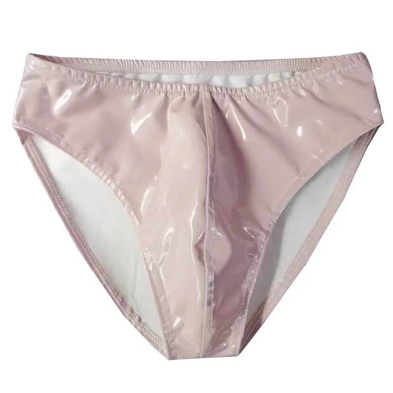 

Размер M-4XL, сексуальное мужское черное нижнее белье из искусственной кожи, мини-трусы, мужские красные трусы, Сексуальное белье для геев из ПВХ, розовое нижнее белье, трусы