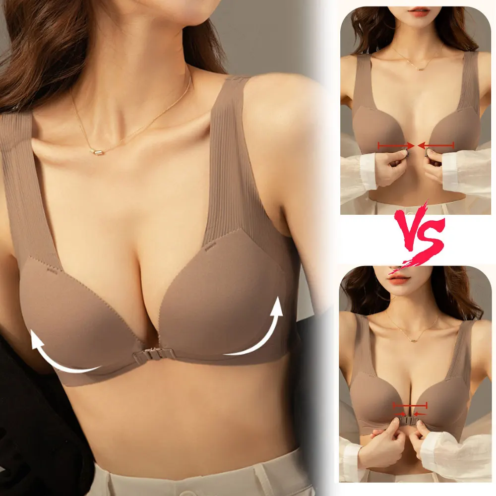 SP & CITY-Bralette Francés De Encaje Con Tampado De Flor Para Mujer, Sujetador Push Up Sexy