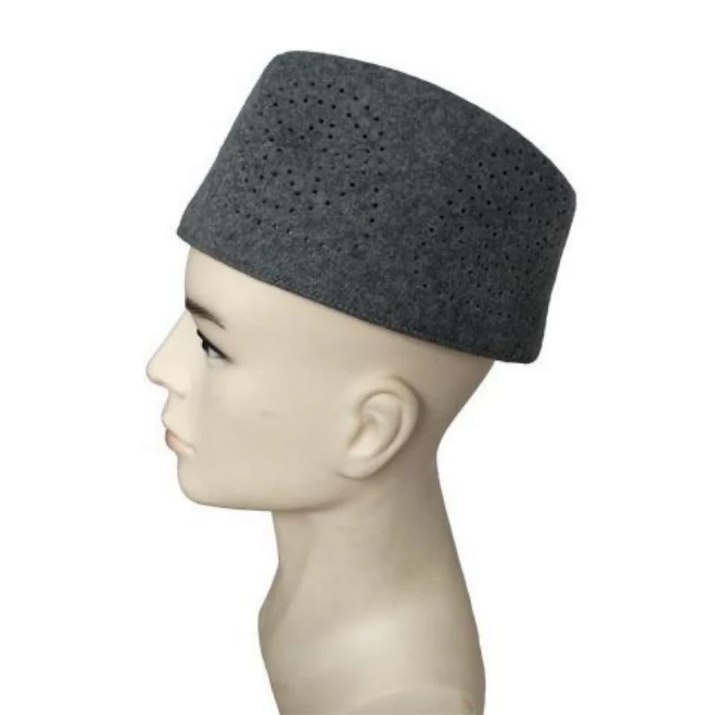 Muslim Caps For Men Clothing Freeshipping Prayer Hat Kufi Islamic Accessories Hijab Saudi Arabia Jewish Embroidered Wool Warm