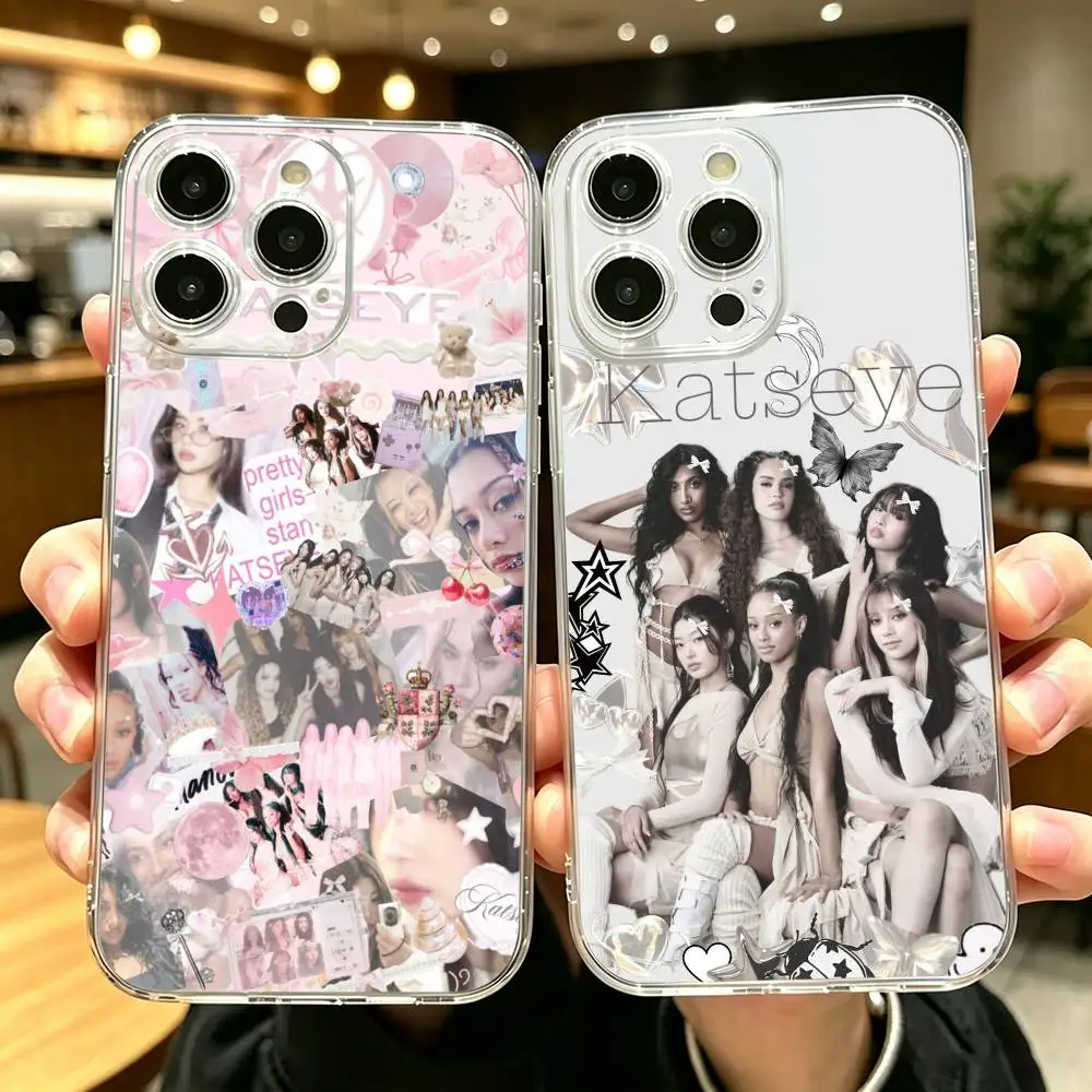 KATSEYE Stylish Transparent Kpop Idol Phone Case