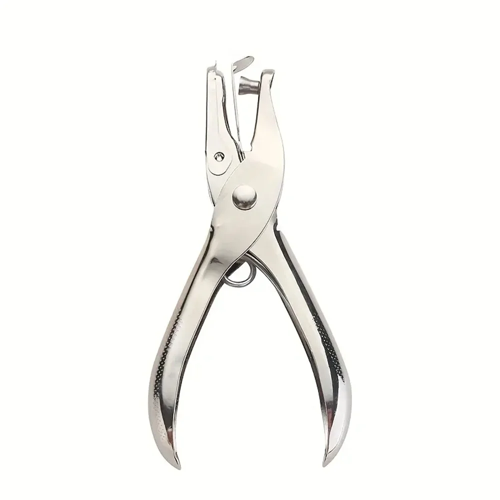 Circle hole punch hole punching tools paper punch 1pc hand held metal stationery round hole diameter 6mm hole punch pliers punch paper boxed single