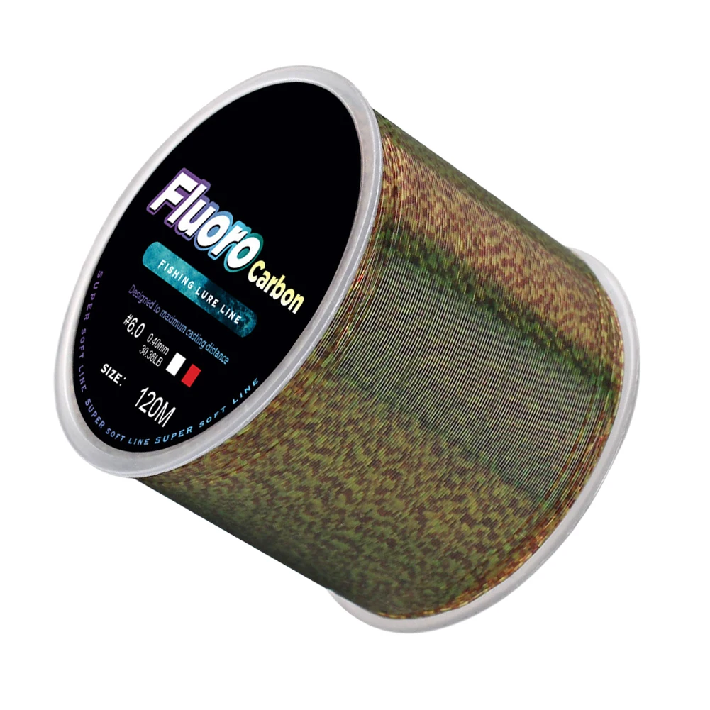 120m Invisible Fishing Line Speckle Fluorocarbon Coating Fishing Line 0