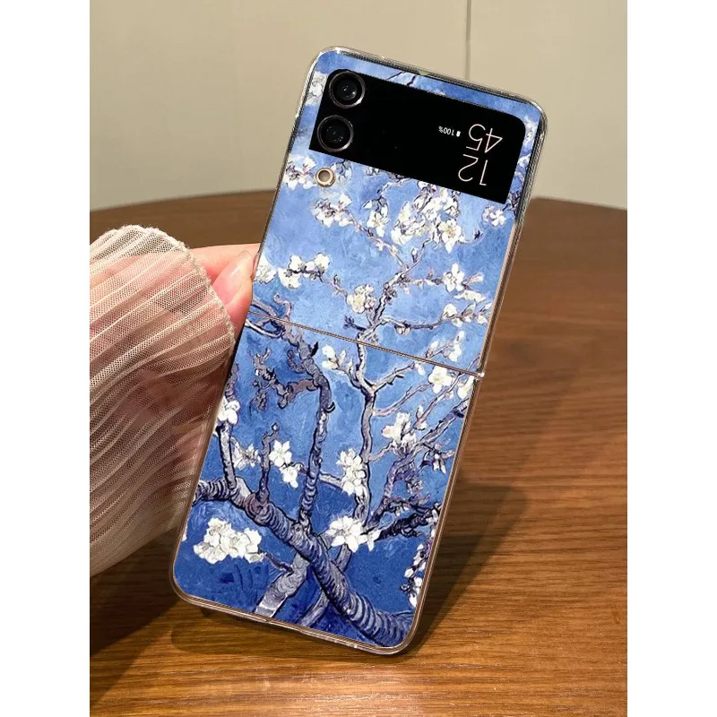 Van Gogh Floral Oil Painting Shockproof Folding Phone Case