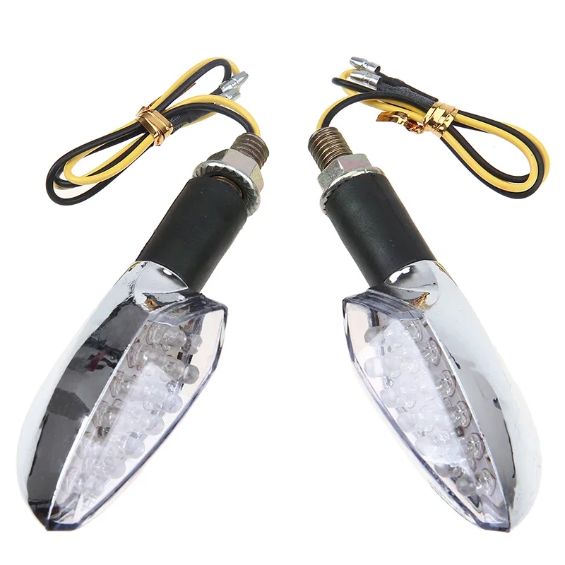 

Universal for Honda Suzuki Kawasaki LED Motorcycle Turn Signal Lights Amber Indicator Blinker Flasher Lamp 12V