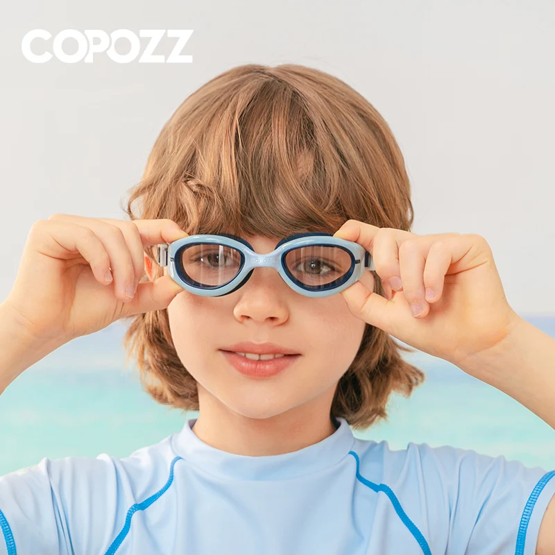 COPOZZ Kids Silicone Swimming Goggles Children Swim Pool Diving Water Sports Glasses Colorful Waterproof Anti Fog Eyewear 2