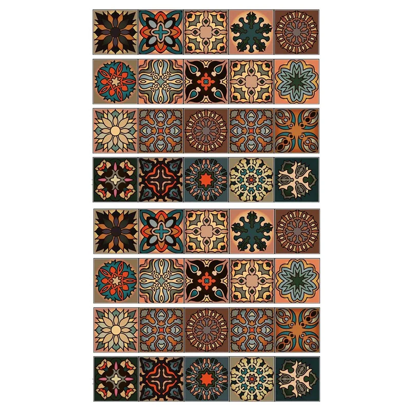 

40 шт., самоклеящиеся 3D-Наклейки для ванной и кухни