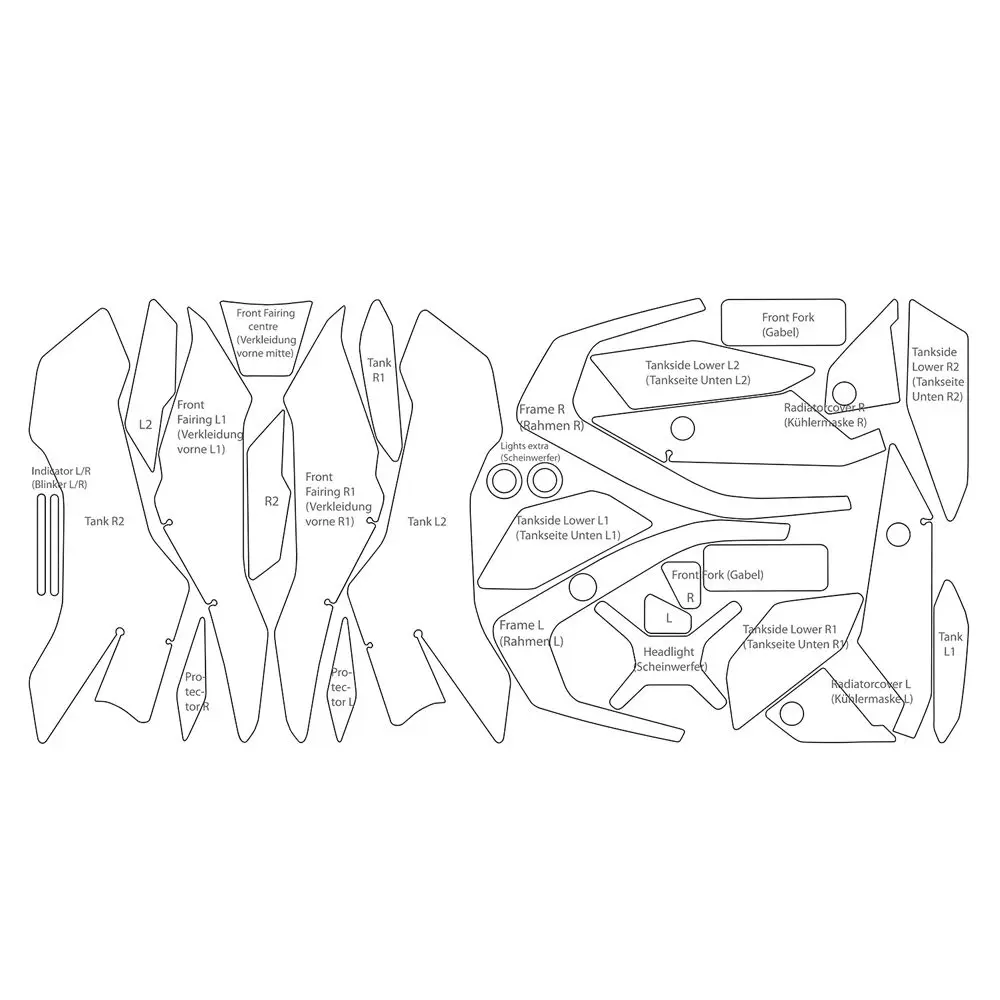 PPF R1300 GS TPU ��ũ ��ȣ �ʸ�, ��ü ��ȣ ��ƼĿ, ������ �ʴ� ���� ���� �ʸ�, BMW R1300GS R 1300 GS ��