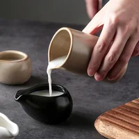 Ceramic Milk Jug Milk Pitcher Cup Creamer Syrup Frothing Dispenser Afternoon Tea Cafe Coffee Maker Tools Coffeeware 3