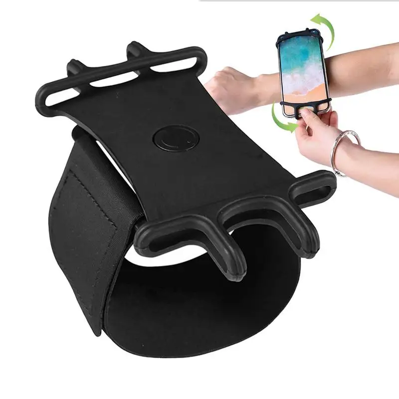 Mobile Phone Universal Wrist Phone Holder 360 Rotation Cradle Wristband Outdoor Gym Running Suitable For Mobile