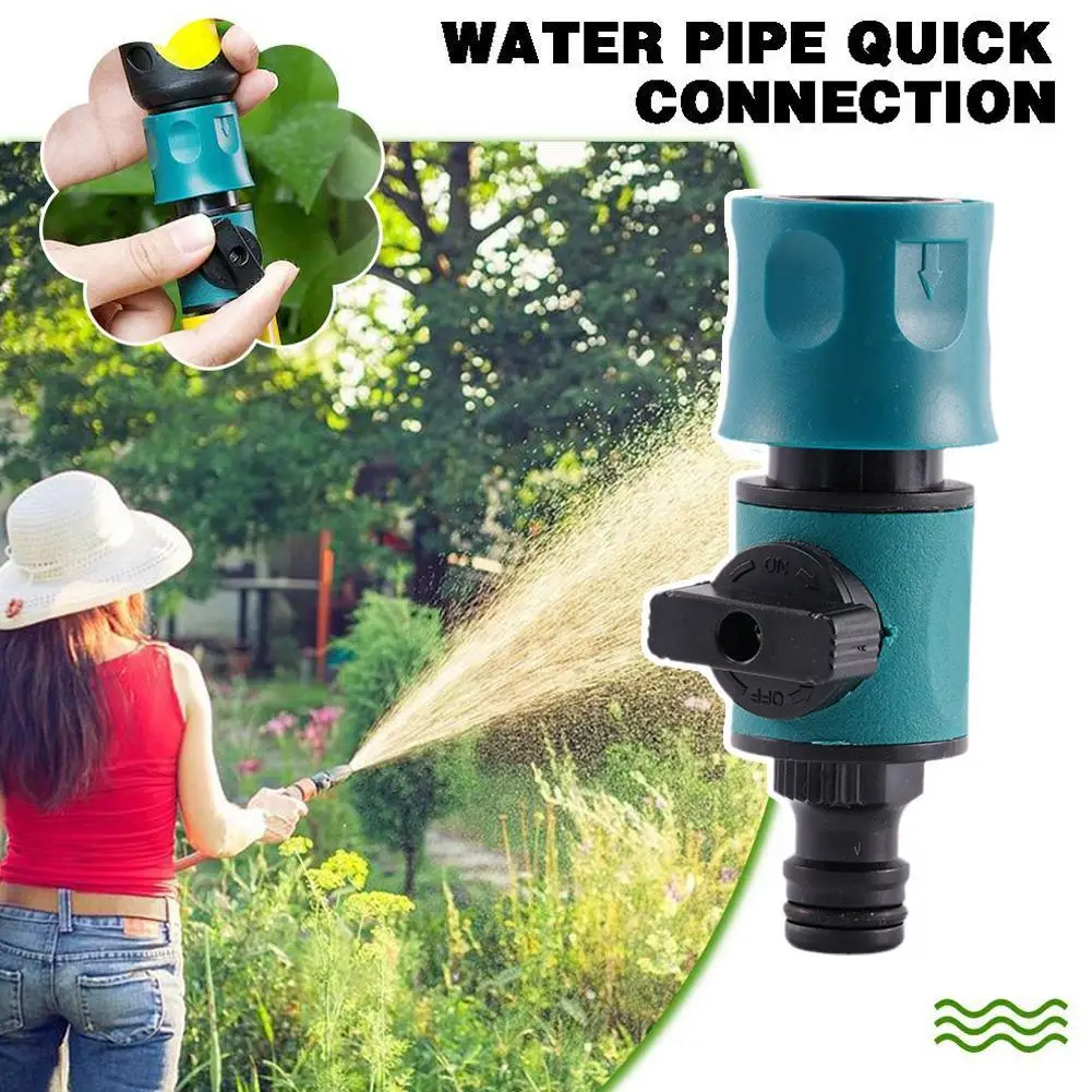 

Watering Irrigation Garden Hose Connector Connectors With Shut-off Valve For Quick Water Pipe Connection Home Gardening