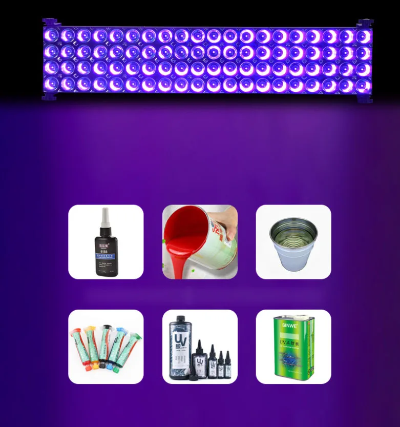 LED UV 젤 경화 램프 405nm 365nm 395nm 무영광 접착제 레진 솔더 그린 오일 3D 프린팅 PCB 보드 잉크 스크린 인쇄 경화