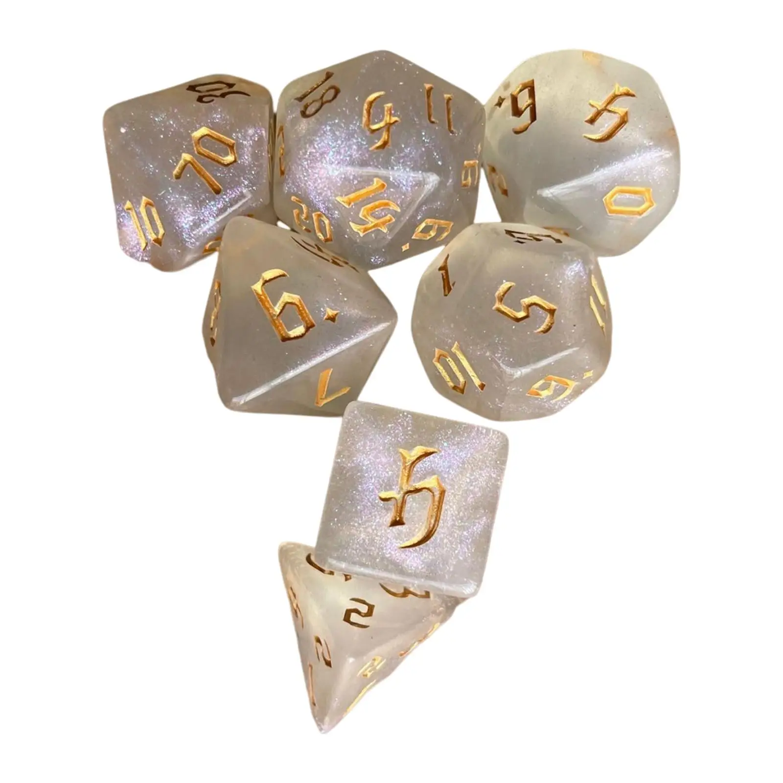7/10pcs ٸü  Ʈ D4 D6 D8 D10 D12 D20   ֻ    DND  ̺  