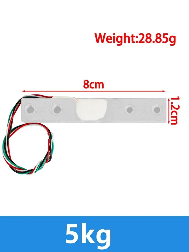 Portable Electronic Kitchen Scale with Digital Load Cell Sensors and Weighing Module