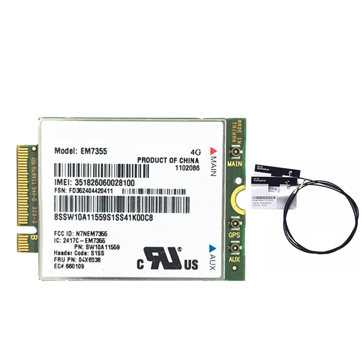 EM7355 WWAN карта + антенна FRU 04X6038 NGFF 4G WiFi карта для ThinkPad X1 Carbon L440 L540 T440 T540P X240