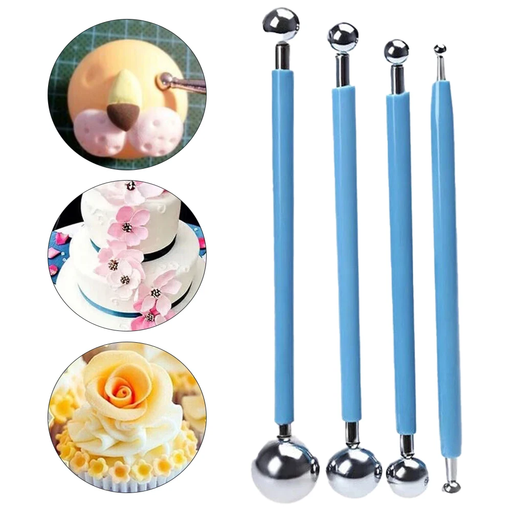 Polymer Clay Tools Seam Steel Ball 1 Set Accessories Blue Color Pressure Seam Steel Ball Stainless Tile Grout polymer clay tool