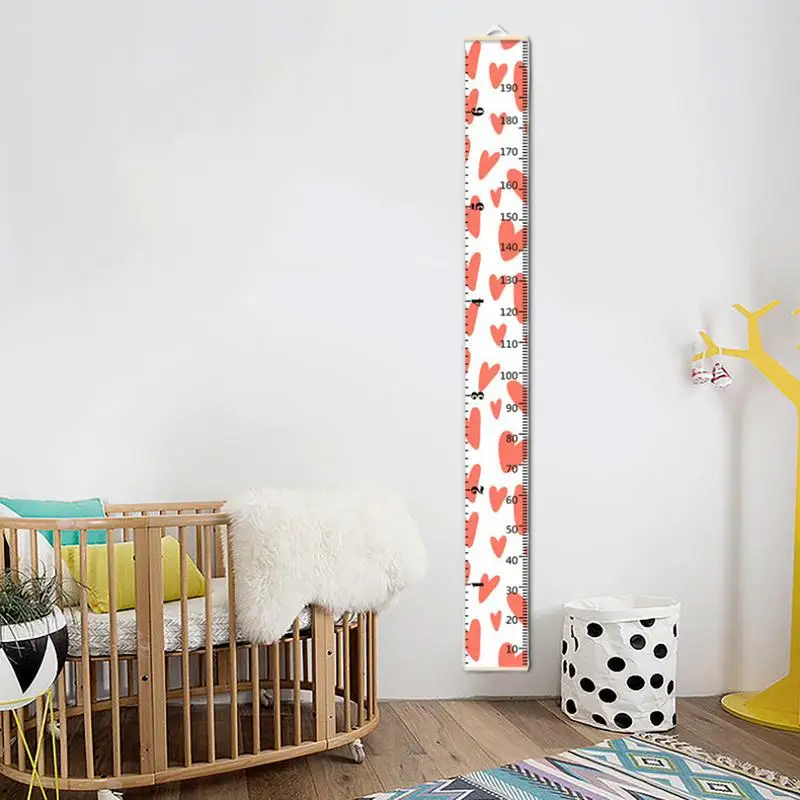 Kids Measuring Chart For Wall Cartoon Growth Chart For Measurement Fabric Wall Art Removable Decor Home Decoration