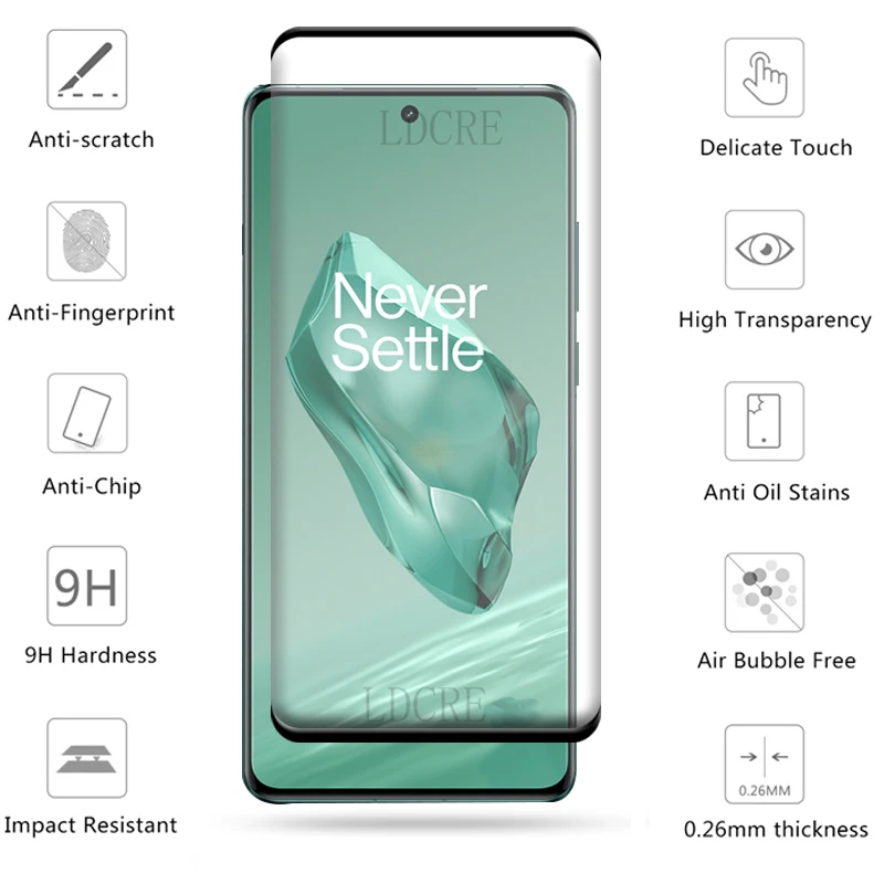 Screenguard OnePlus 11 Pellicola di vetro protettiva a schermo intero 2.5D 9H