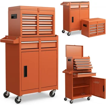 5-Drawer Rolling Toolbox with Lock 1