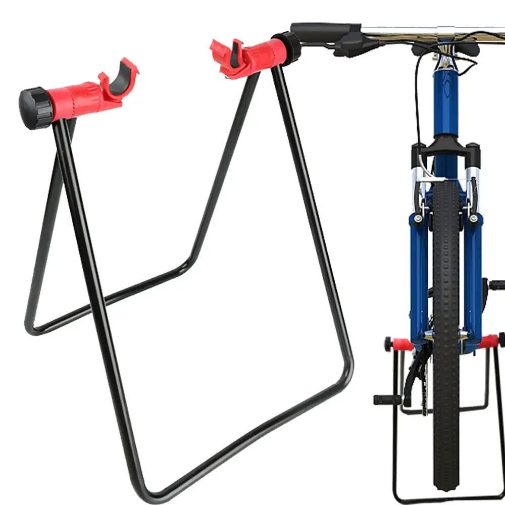 

Aluminum Alloy Folding Parking Rack Bicycle Floor Stand U-Shaped Bike Triangle Vertical Stand Cycling Hub Repair Bracket