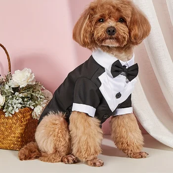 Formal Pet Suit Bow Shirt 1