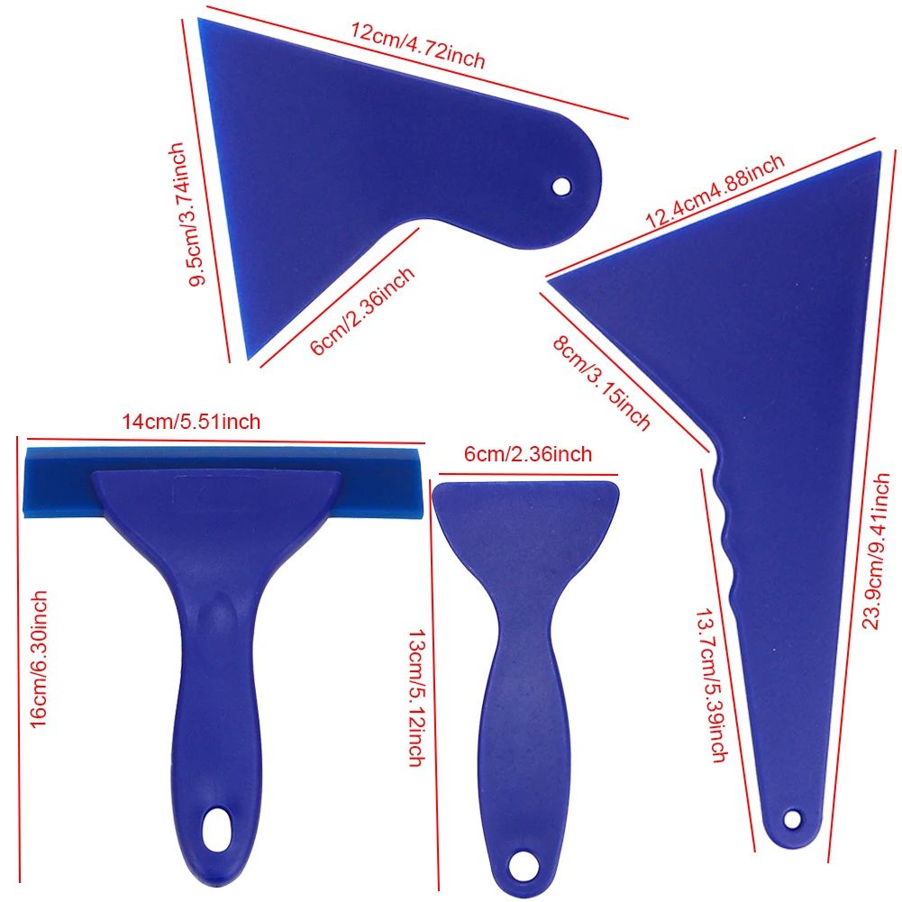 21PCS Car Vinyl Film Wrapping Tools Car Sticker Film Scraper Kit Auto Felt Squeegee Scraper Set Knife Decal Plaste Accessories