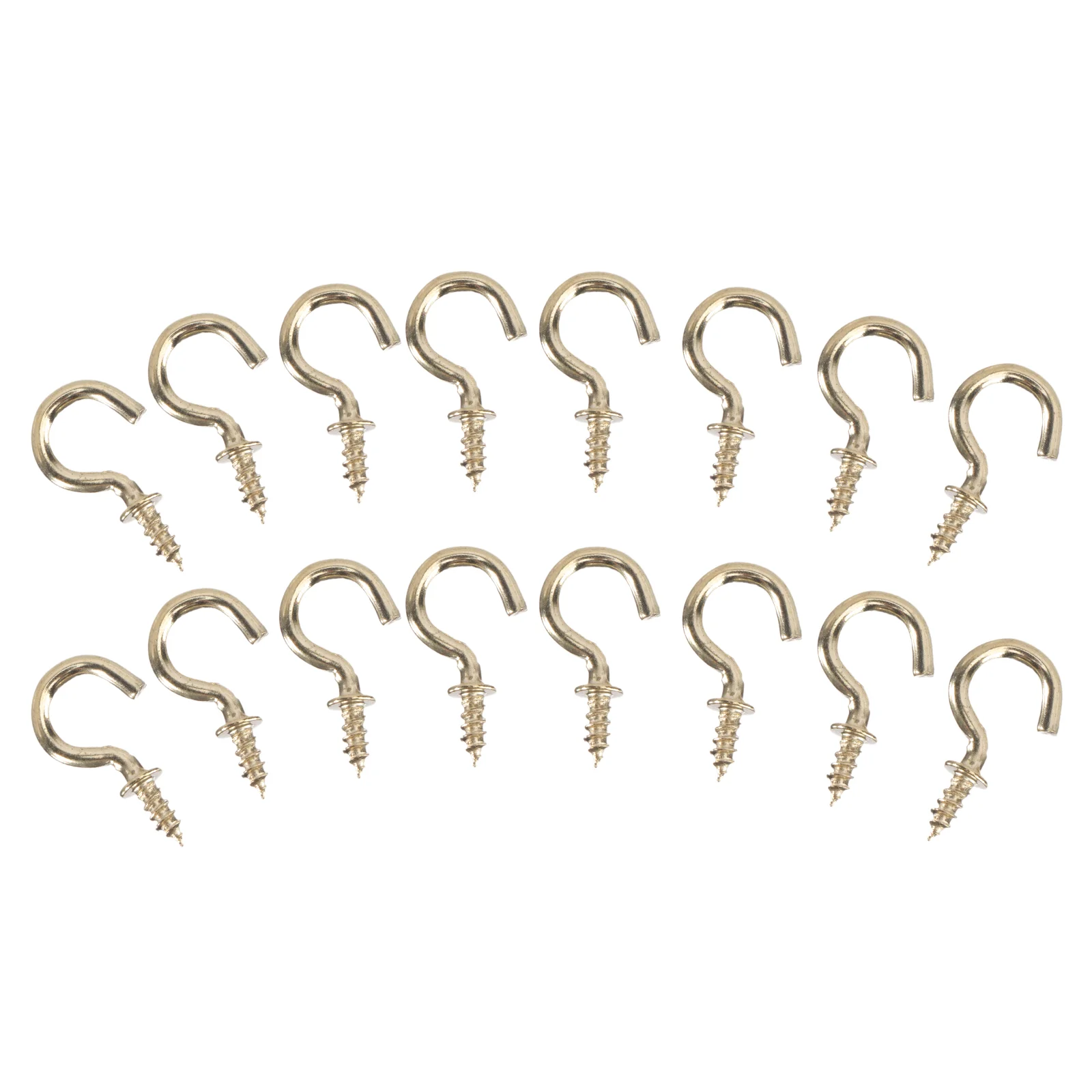 

Heavy Duty Copper Plated Metal Screw-In Ceiling Hooks Cup Hooks Hanger High Quality