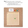 99 Multiplication Board Game Wooden Montessori Learning Educational Toys Math Counting Hundred Children Family Party Games 4
