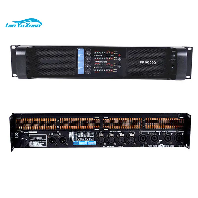 

Усилитель мощности Pro Audio 2u Class D, цифровой 4-канальный усилитель мощности класса D 4X1300 Вт Fp10000q, мощные усилители туристического звука