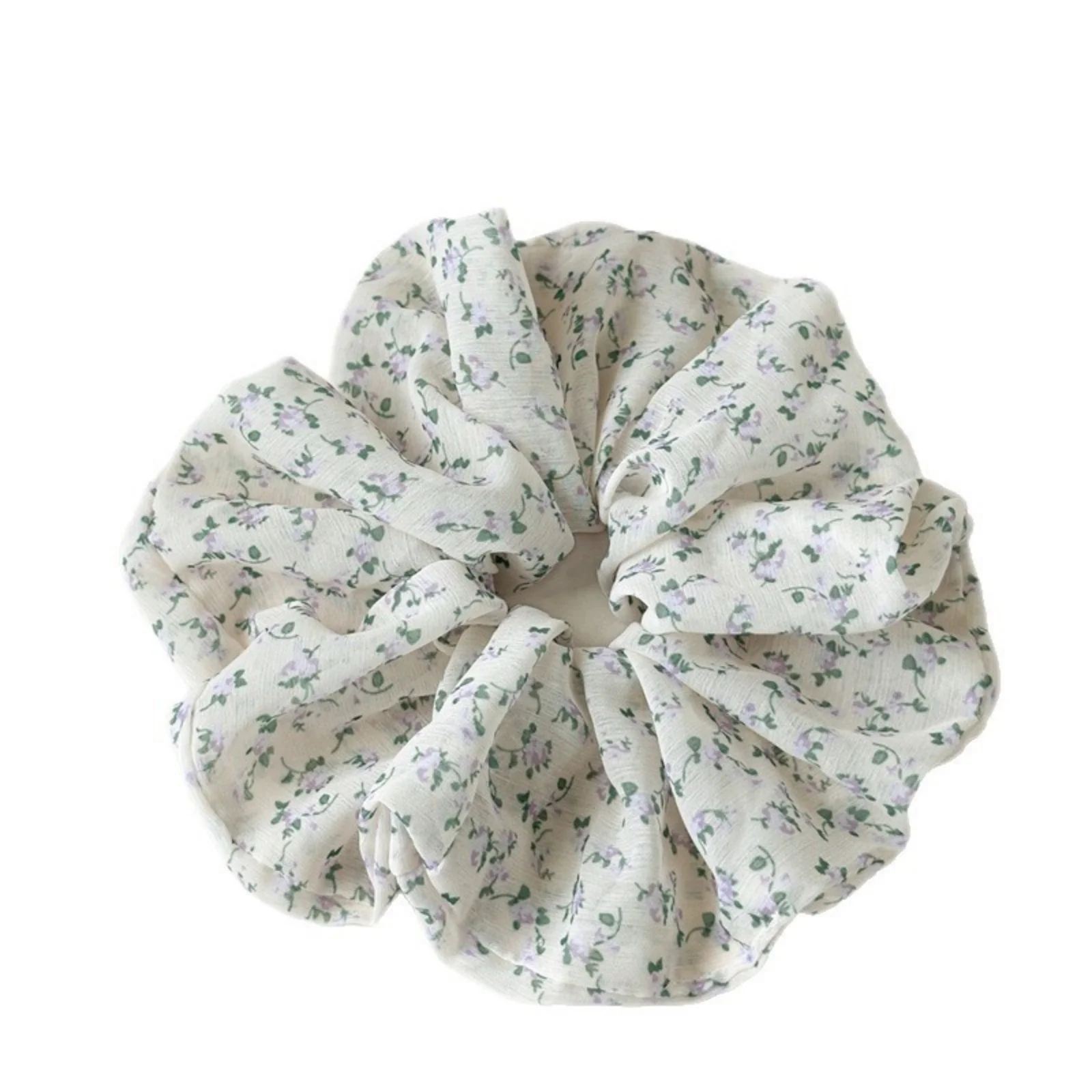 1pc  Floral Print Scrunchies Set, Romantic Hair Accessories for Women, Cute Hair Ties for Daily and Party Wear