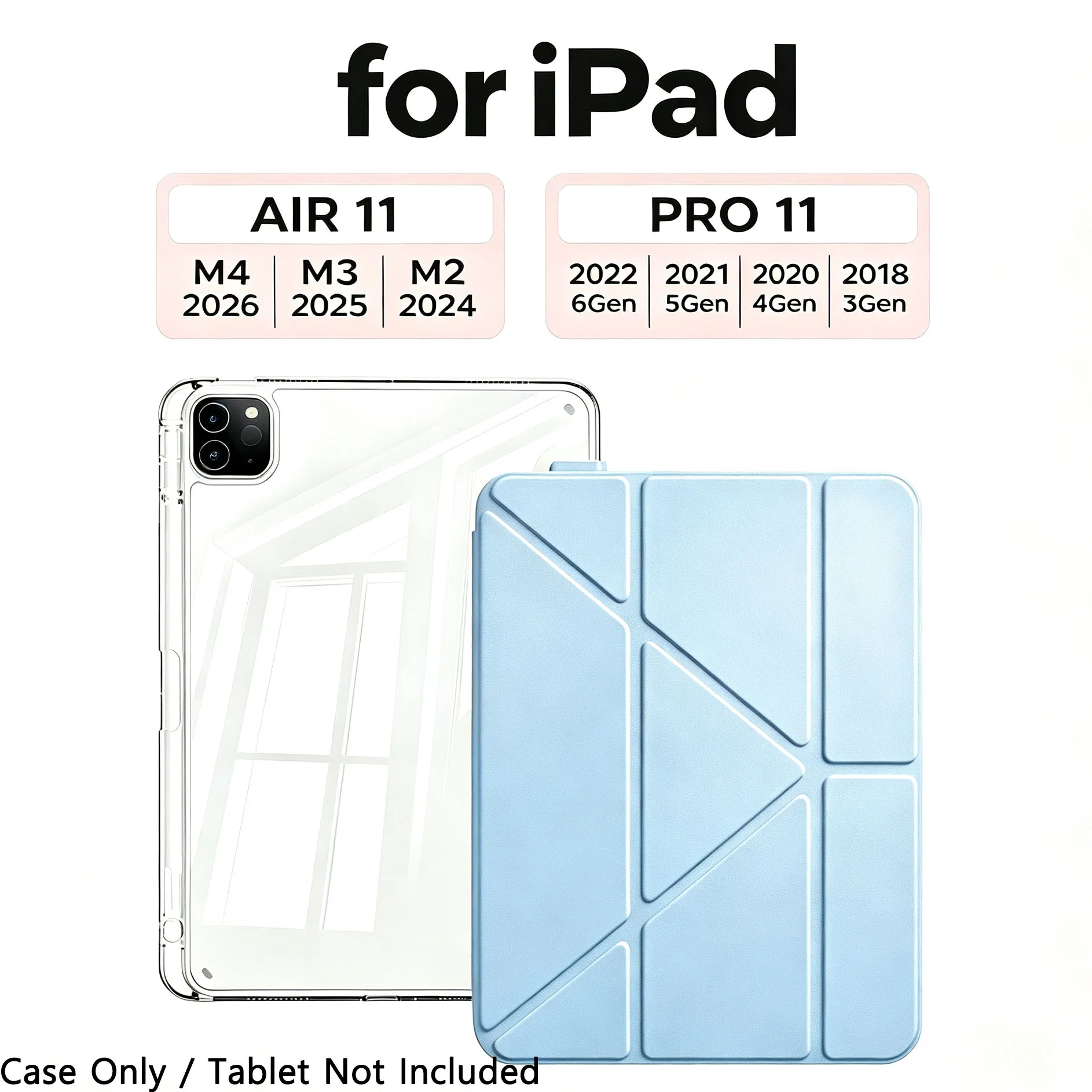 Universal Smart Cover Tablet Case with Versatile Stand and Premium Protection