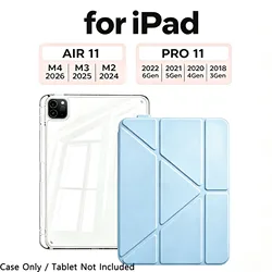 Universal Smart Cover Tablet Case with Versatile Stand and Premium Protection - iPad 9.7 5th 6th (Y - Ice Blue)