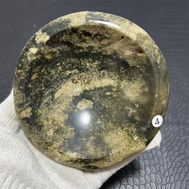 Natural Ocean Stone Crystal Bowl Or Ashtray Desk Home Room Decor 5