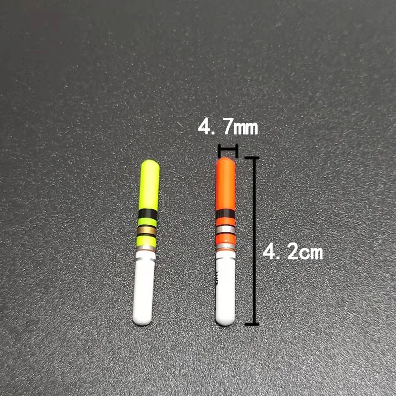 5 bâtons lumineux avec piles rechargeables CR322 - Chargeur inclus - Accessoire pêche nocturne étanche J552