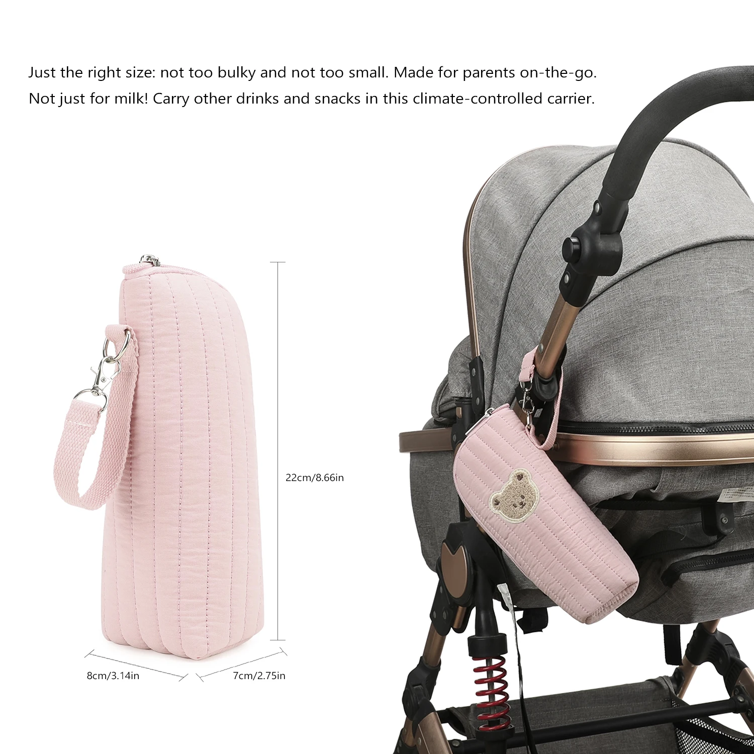 Insulated Aluminum Film Handheld Bottle Bag for Temperature Control and Storage