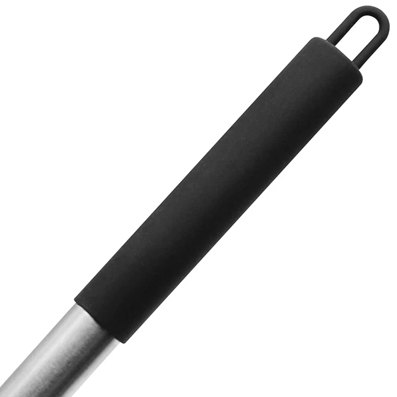 Silicone Slotted Spoon, BPA-Rree & Heat Resistant Up To 480°F, Stainless Steel Handle Seamless Nonstick Kitchen Skimmer