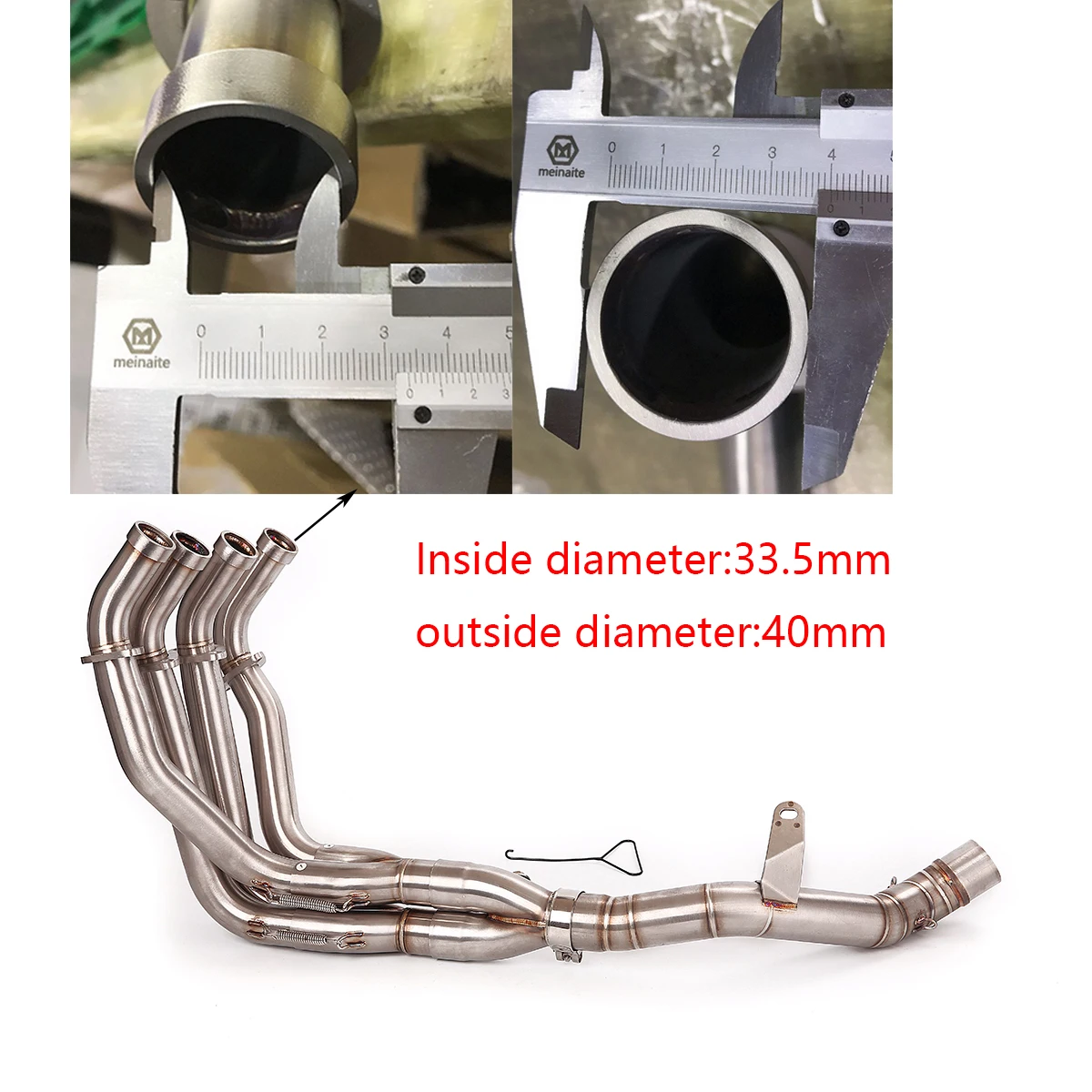 For Kawasaki Z900 SE E Until 2022 51mm Motorcycle Exhaust System Middle Connect Section Link Pipe Slip On Muffler DB Killer