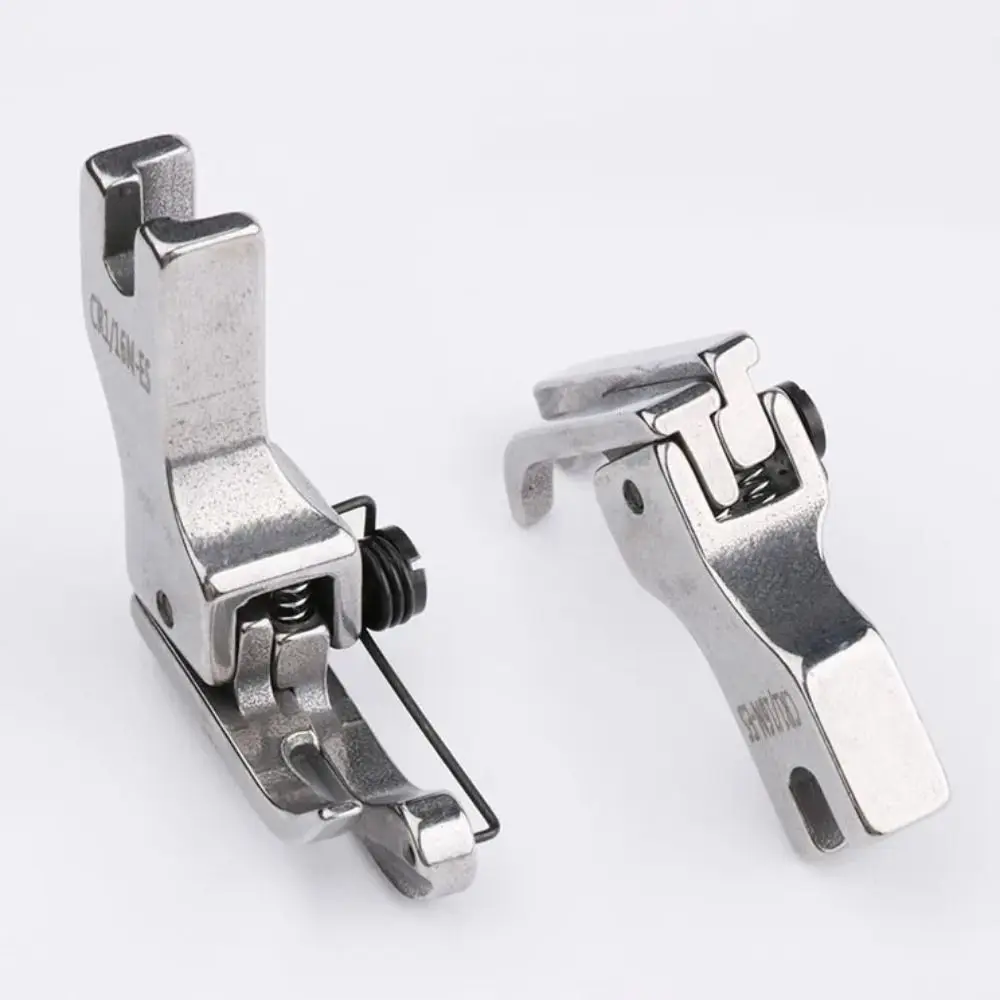 Sewing Accessories Left Right Compensating Presser Foot Shirt Press Collar Pressing Edge Topstitching Hemmer Presser Foots