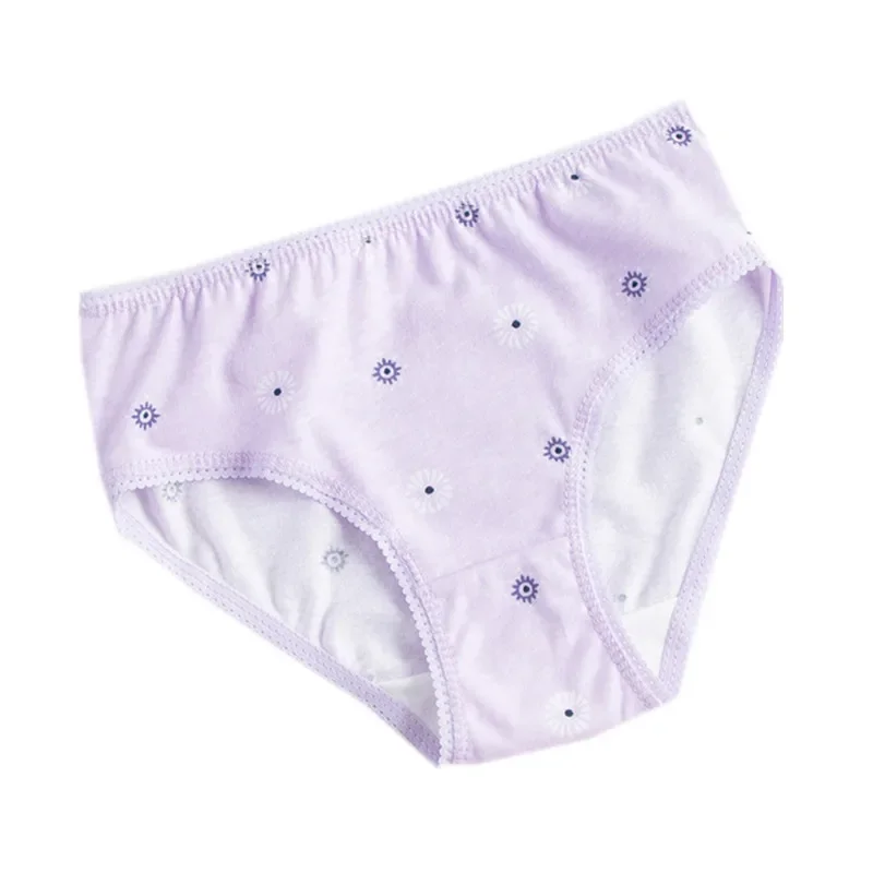 12 Pcs/Lot 100% Organic Cotton Girls Briefs Baby Underwear High Quality  Kids Briefs Shorts Panties For Children's Clothes 2-8 y