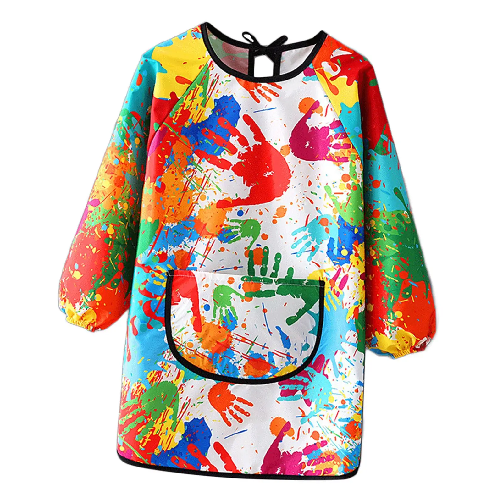 Kids Art Smock Easy to Clean Artist Painting Apron for Baking Cooking Baby
