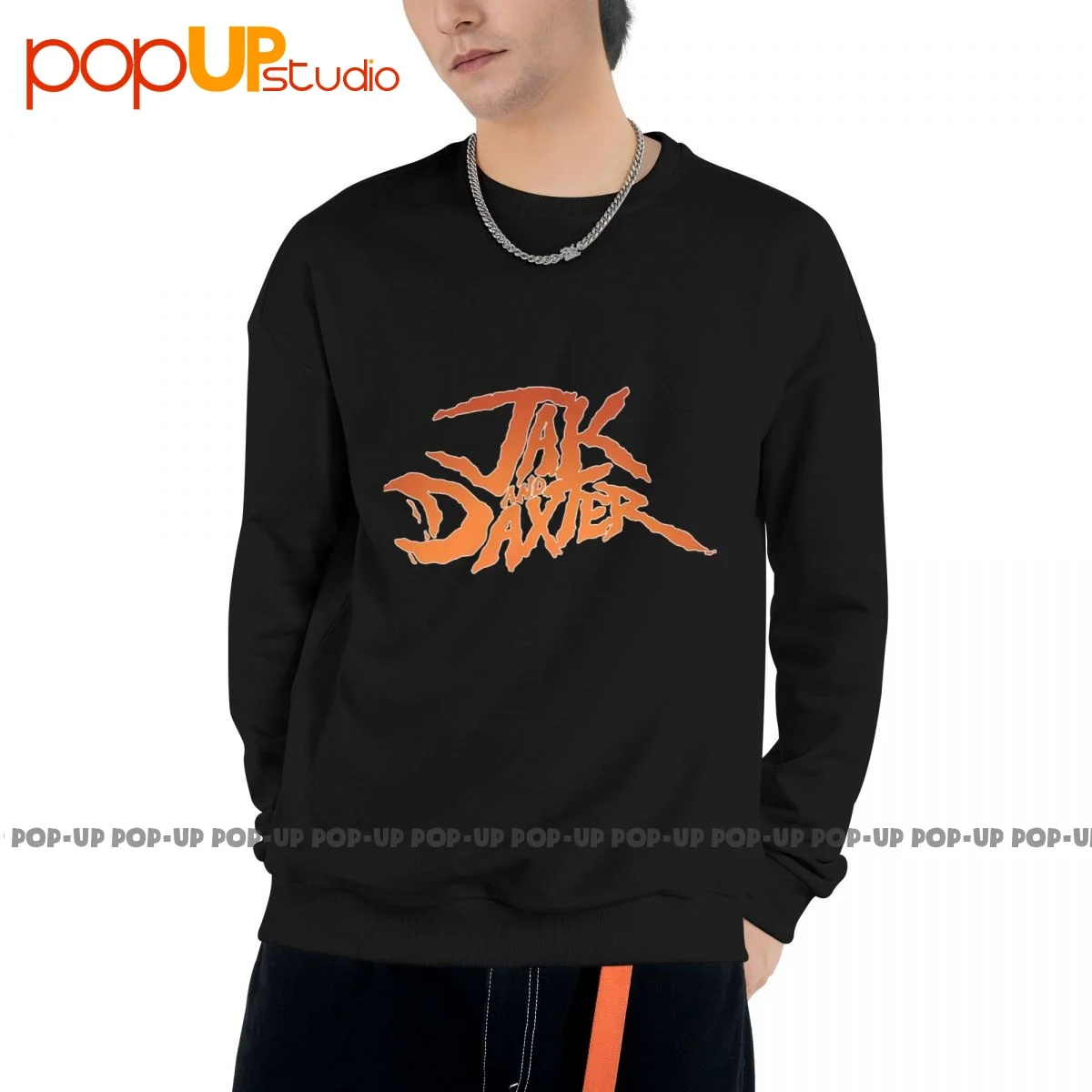 Jak E Daxter Logo Ps4 Giochi Felpa Pullover Camicie Soft Unique Splicing Best Seller
