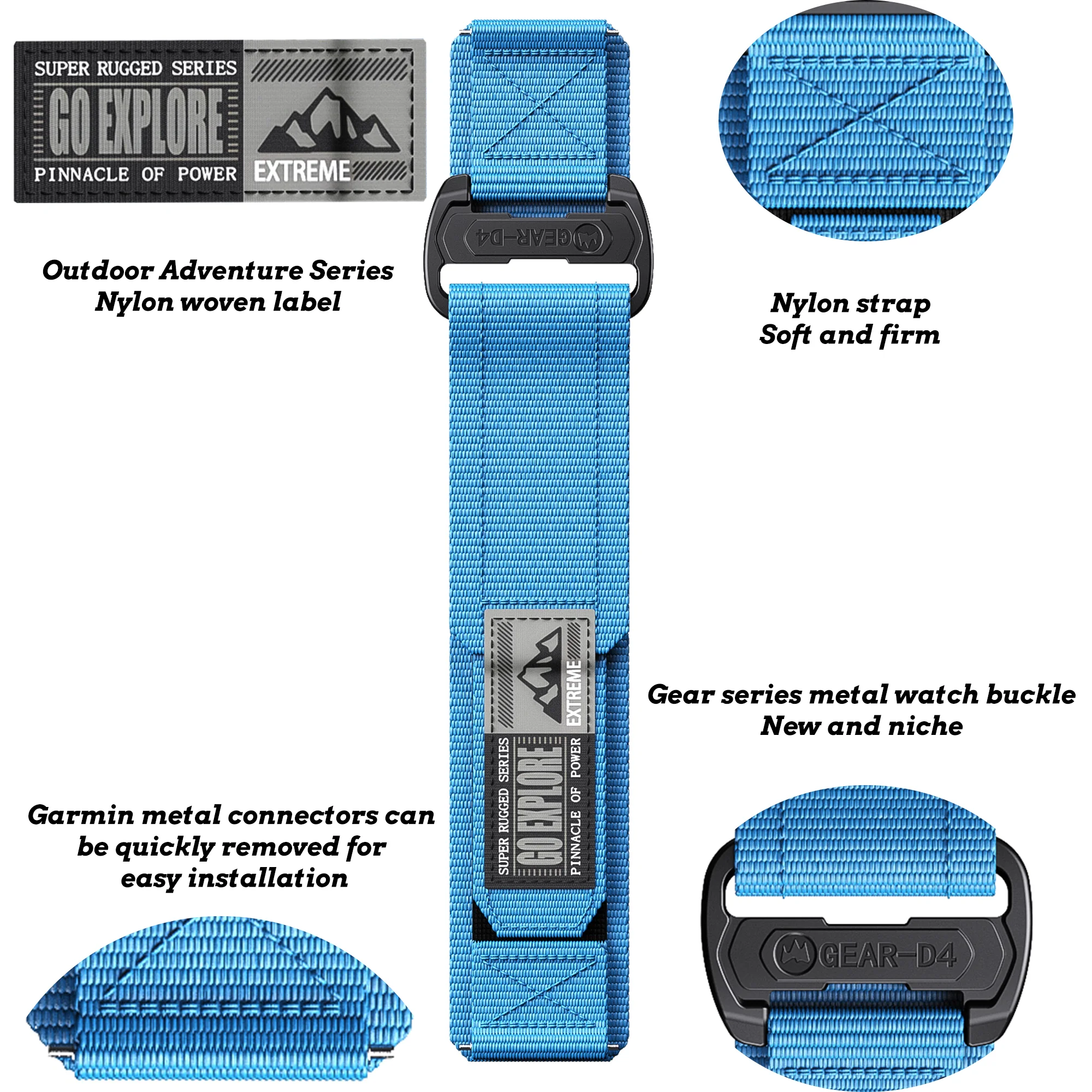 Sports Nylon Watch Strap – Premium Breathable Band