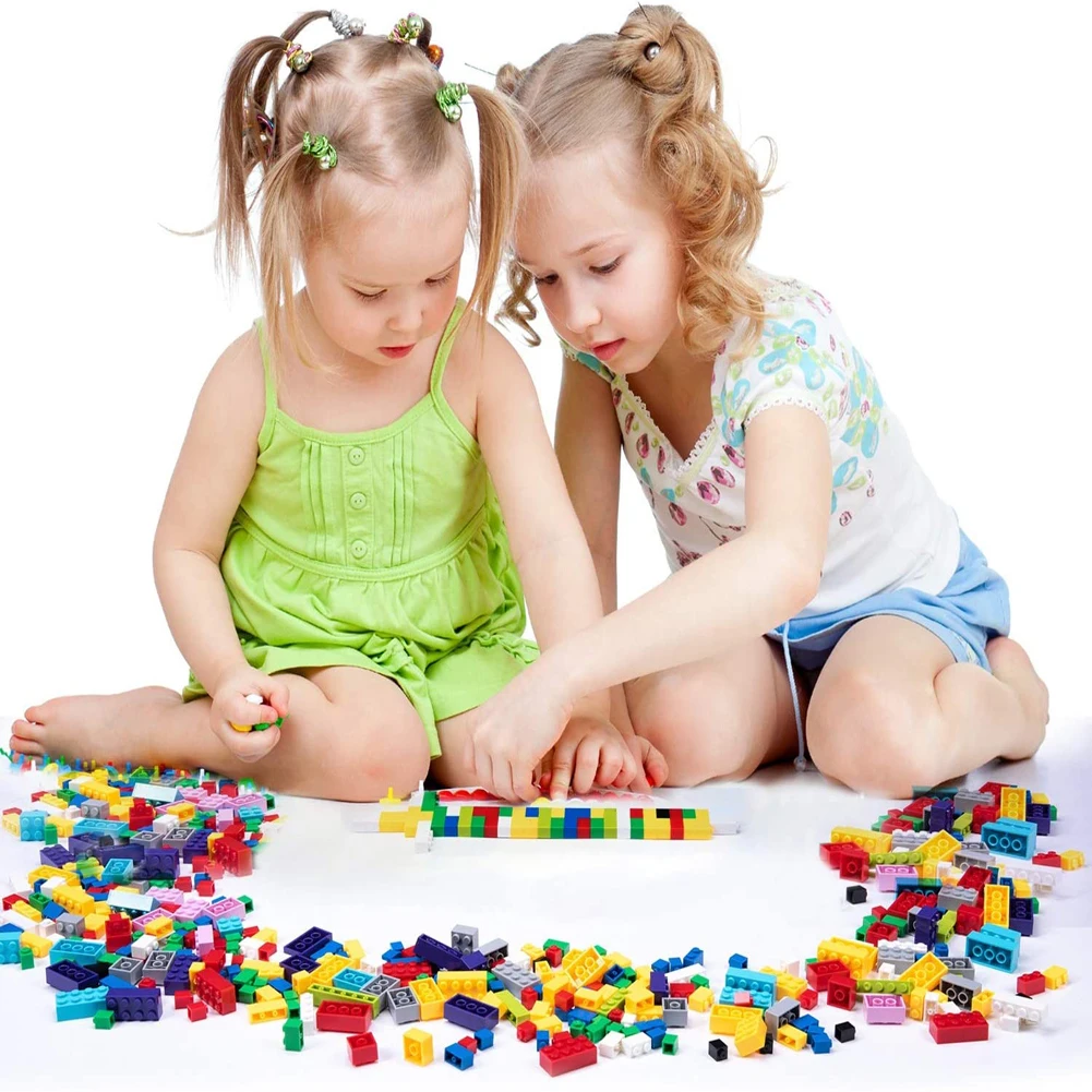 1000 pieces of building blocks city DIY creative building blocks compatible building blocks large base plate educational childre 5