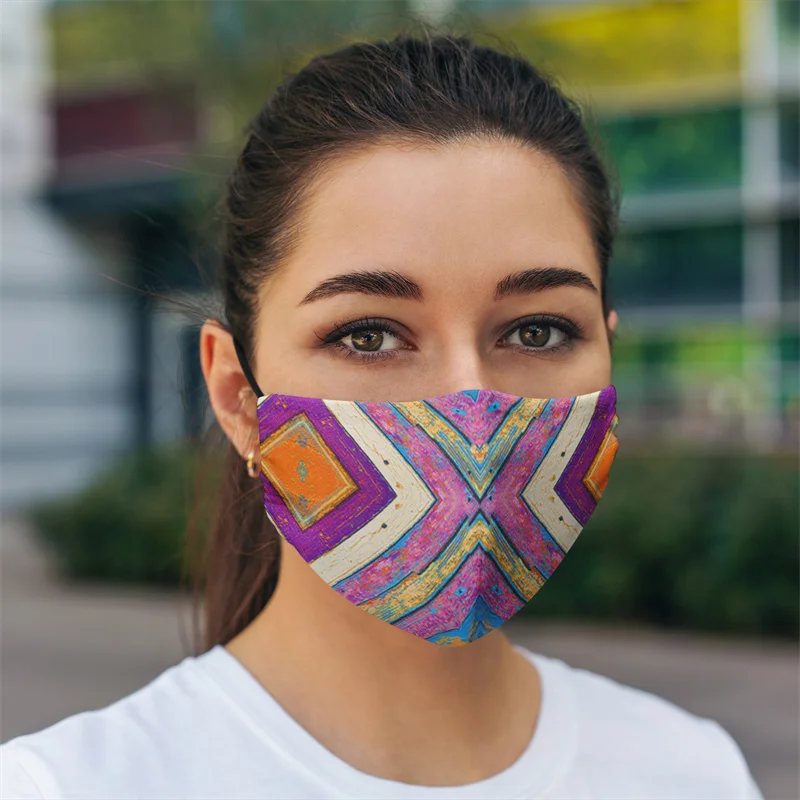 Fashion Adult Harajuku Face Mask Earloop Mouth Masks Washable Reusable