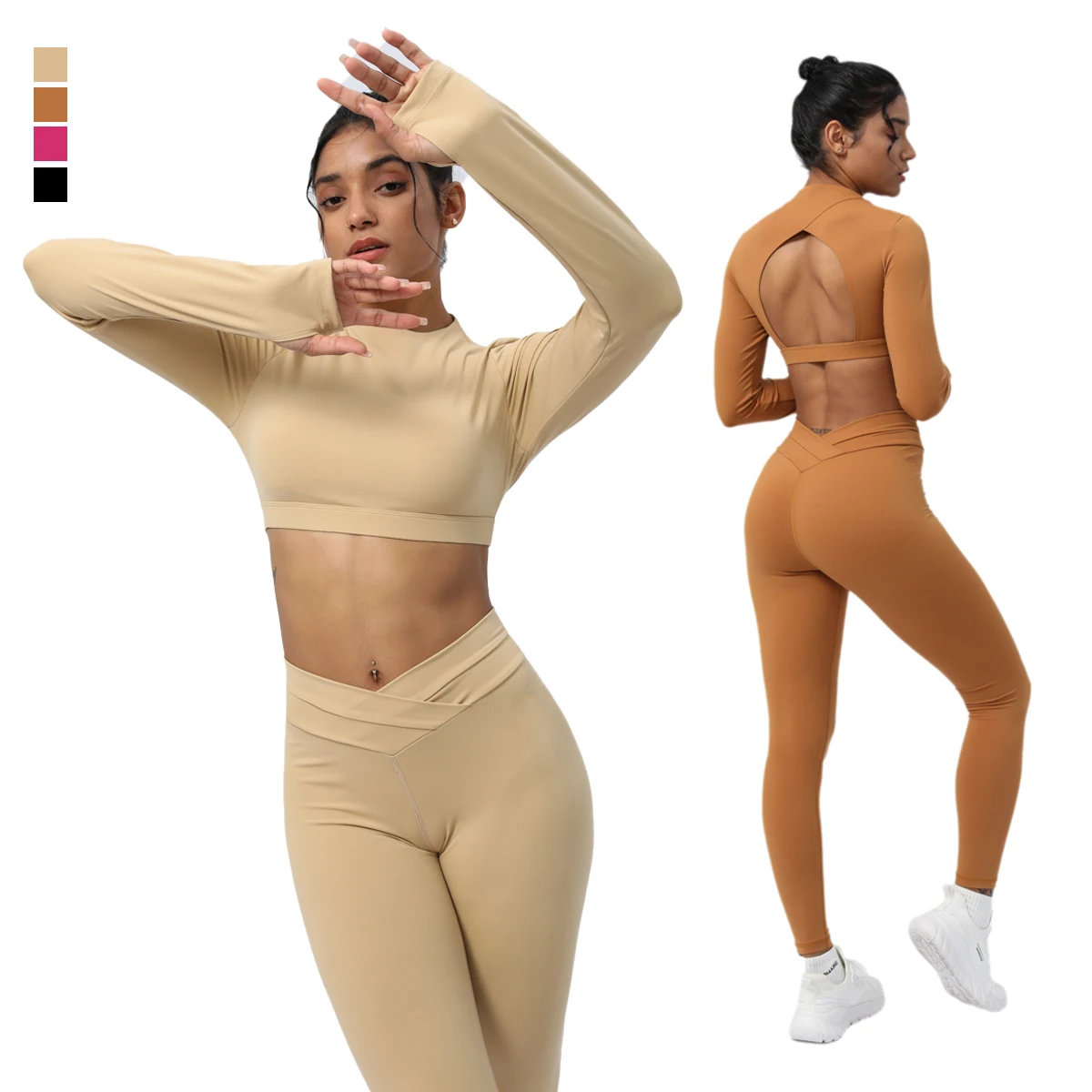 

Women Yoga Set Dancing Workout Gym Outfit Stretchy Women Activewear 2 Piece Sports Shirt Leggings Fitness Sportswear Tracksuit